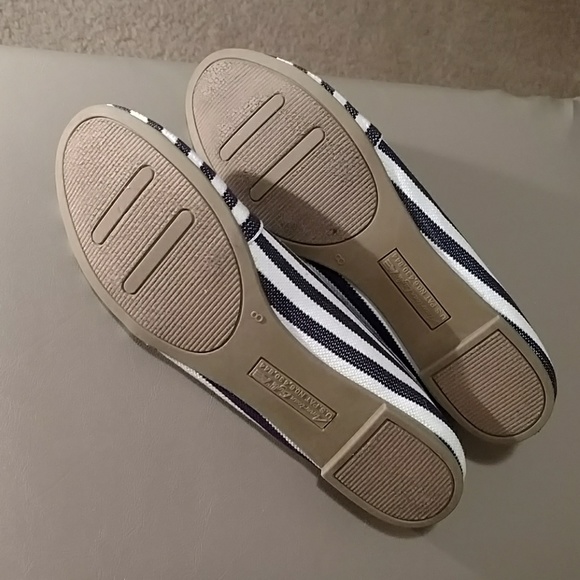 SALE! New stretch elastic flats, navy/white - Picture 7 of 7